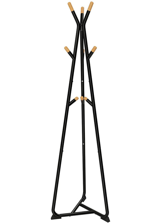 Garderobenständer mit 9 Haken aus Buchenholz, 172 cm