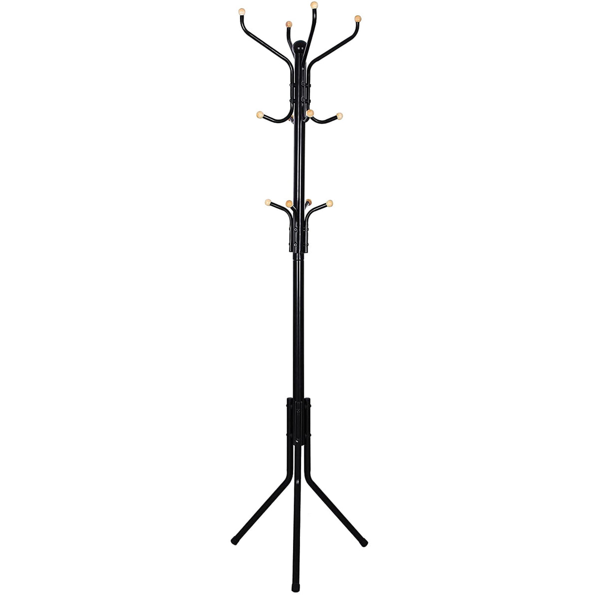 Garderobenständer aus Metall mit 12 Haken, 182 cm