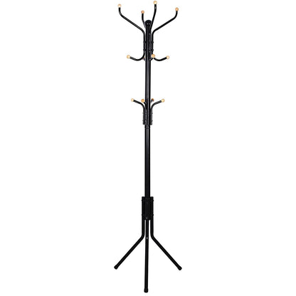 Garderobenständer aus Metall mit 12 Haken, 182 cm