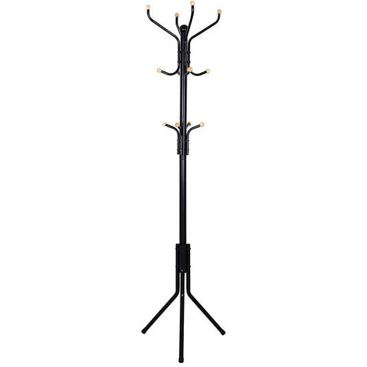 Garderobenständer aus Metall mit 12 Haken, 182 cm
