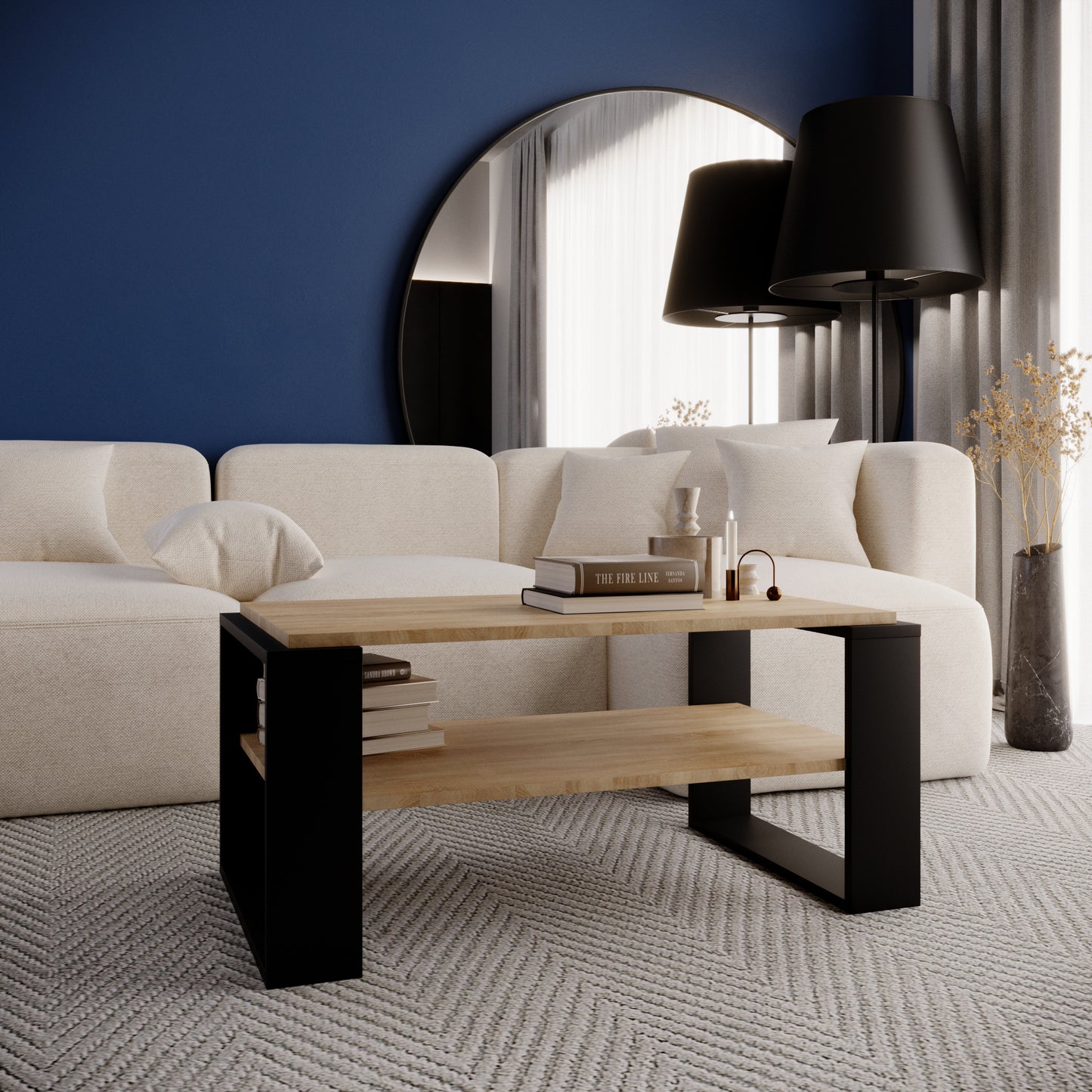 Table basse KAJA 96 x 53,8 x 42 cm