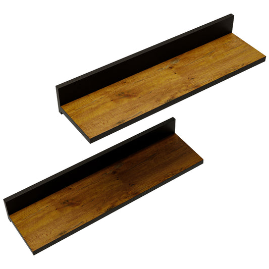 2x Wandregal 60 x 15 x 9 cm