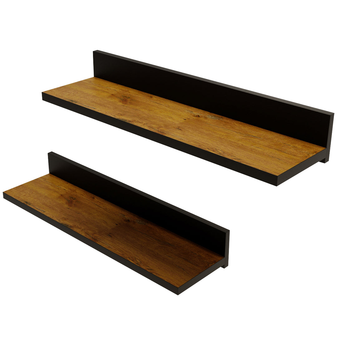 2x Wandregal 60 x 15 x 9 cm